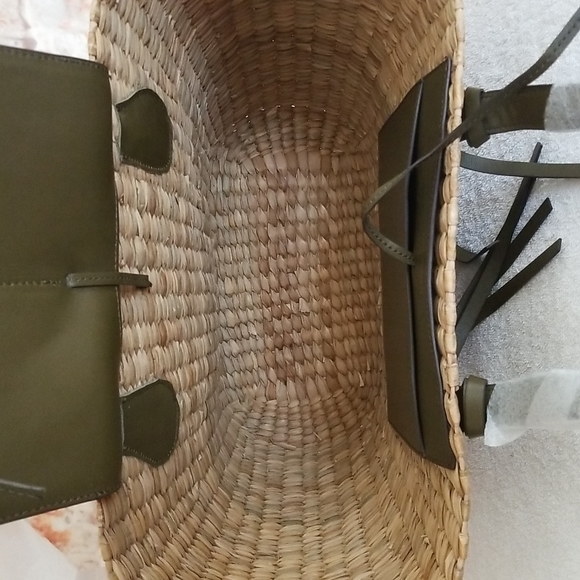 New ULLA JOHNSON Surfside Carryall Straw Tote Bag - Picture 12 of 13